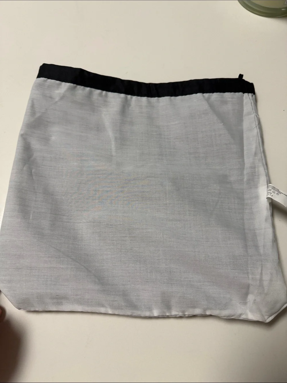 Saint Laurent Black Dust Pouch with White Logo